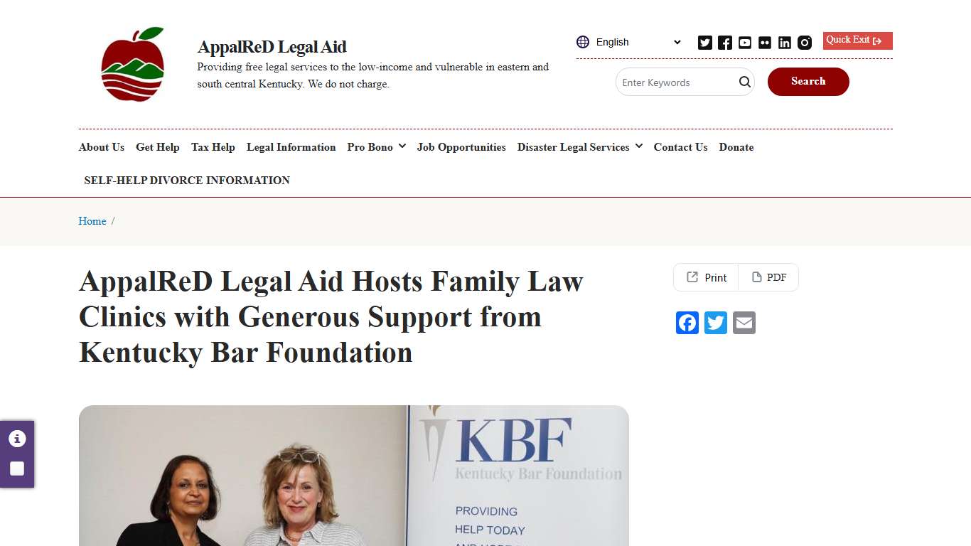 AppalReD Legal Aid Hosts Family Law Clinics with Generous Support from Kentucky Bar Foundation | AppalReD Legal Aid
